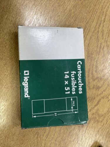 10 qty Legrand Cartridge Fuses 20 amp