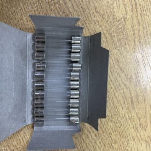 10x Slow Blow 100mal Glass Fuses