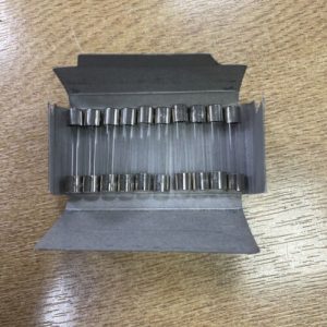 10x Slow Blow 1.25mal Glass Fuses