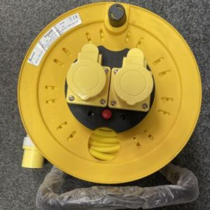 Schneider Thorsman 110V 40m 16A Extension Lead Cable Reel • 2 Socket • 4510095
