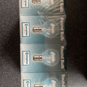 8 X 60w SBC B15d Clear 240v Bulbs Lamps