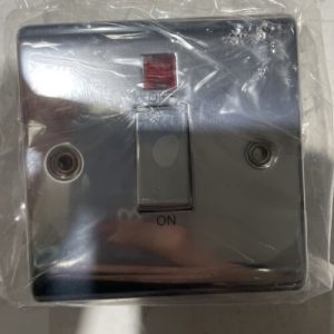 45a 1 Gang Dp Switch With Neon Polished Chrome