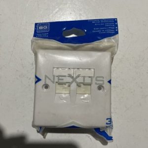 British General 2 Gang RJ45 Outlet Socket