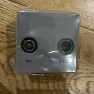 BG Nexus Grey EMTVFMG Diplexed TV/FM DAB Outlet Euro Module Radio