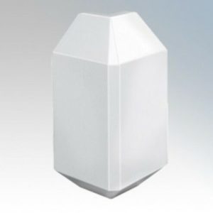 Univolt CAE50/170 Starline White Dado Trunking External Angle With Curved Upper