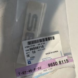 VAUXHALL WING BADGE DECAL " SE" GENUINE NEW 96508115