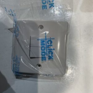 2 Gang 2 Way Light Switch 2G 2W White Plastic Plate Switch Click CMA012