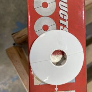 Radiator Pipe Collars White  Plastic Covers, Multiple Pack Sizes 15mm Box Of 25