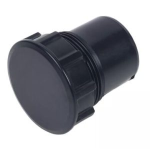 FLOPLAST SOLVENT WELD ACCESS PLUGS BLACK 40MM 5 PACK