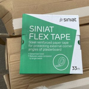 Siniat Flex Tape 33m - Steel Reinforced Paper Tape 50mm