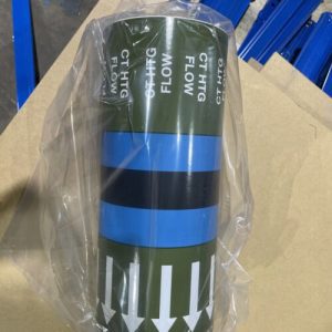 Pipemark M51-F 275mm x 33m CT Heating Flow ID Identifying Adhesive Tape Fullroll