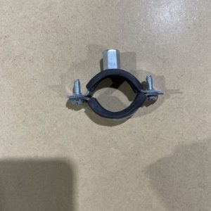 35mm RUBBER LINED ANTI VIBRATION PIPE JUBILEE FIXING CLIPS X5