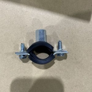 22mm RUBBER LINED ANTI VIBRATION PIPE JUBILEE FIXING CLIPS X5