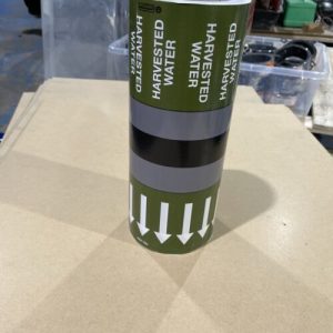 Pipe Identification Banding ID Tape HARVESTED WATER 33Meters