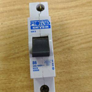 Proteus Geyer 606 B B6 BSEN 60898 CIRCUIT BREAKER USED