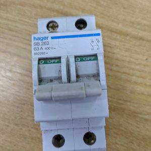 Hager SB263 63A 400V 552263 4 USED