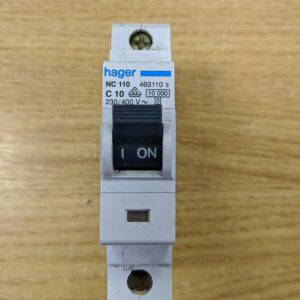 Hager NC 110 C 10 CIRCUIT BREAKER USED