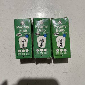 3 X 15w Blue B22 Bulb Lamps