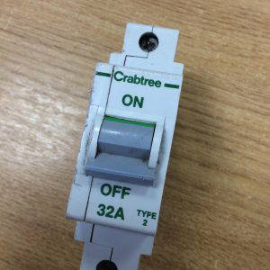 Crabtree SB6000 32A Single Pole Breaker