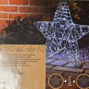 Dual Colour Copper wire Star Silhouette NEW!!Christmas Star!!!