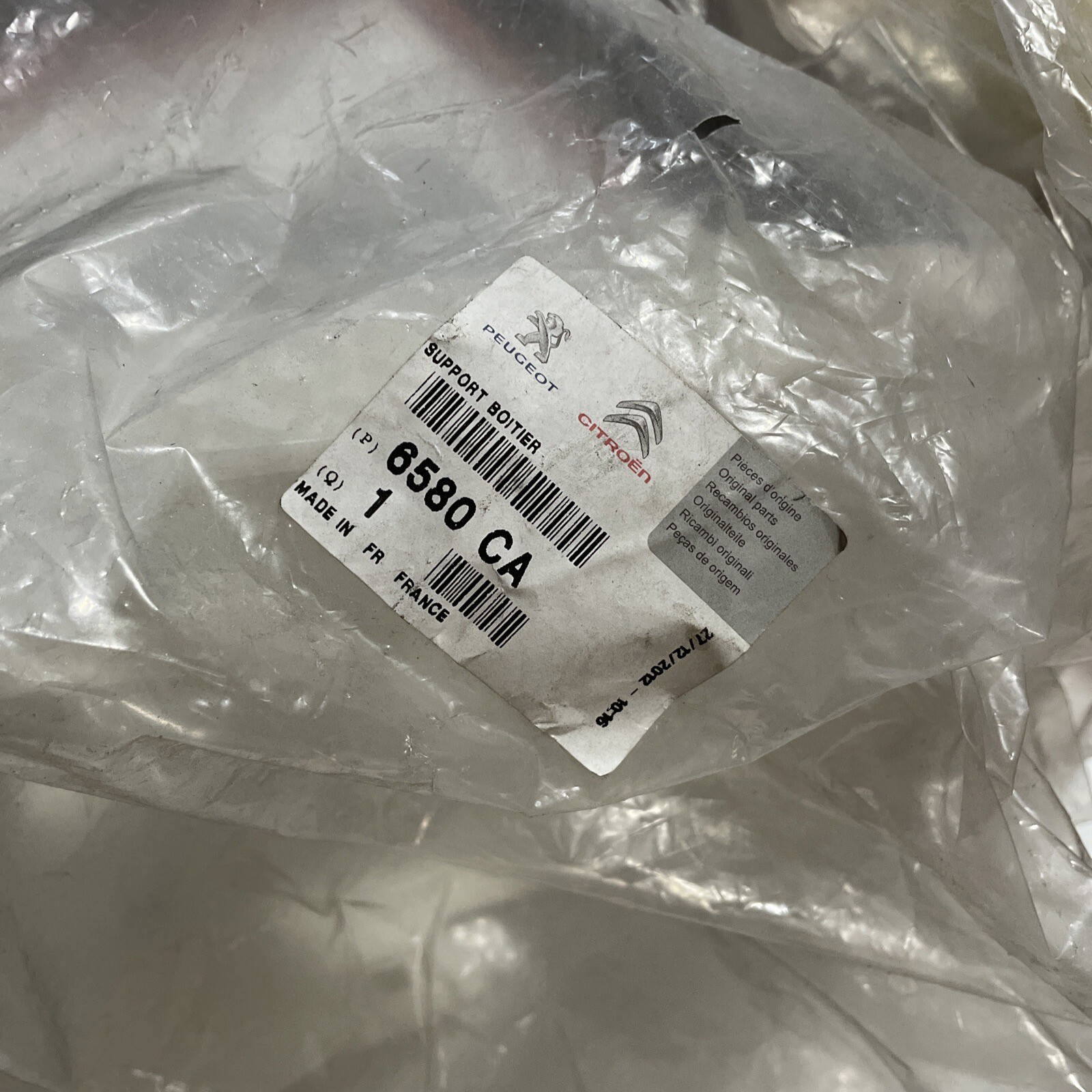 Genuine Peugeot Fuse Box Supp | 6580 CA - Image 2