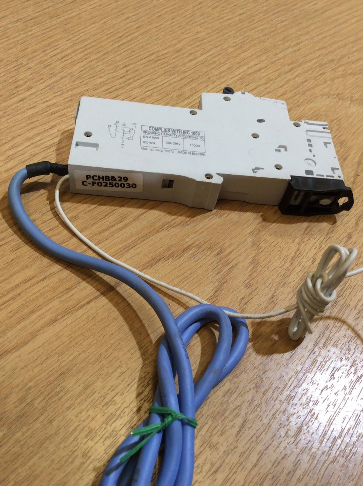 Sector SVRCBO50/C - 50a 30mA Type C Single Pole RCBO Un-used - Image 3