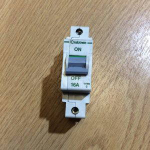Crabtree Polstar Minature Circuit Breaker 16Amp Type 2