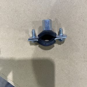 18mm RUBBER LINED ANTI VIBRATION PIPE JUBILEE FIXING CLIPS X5