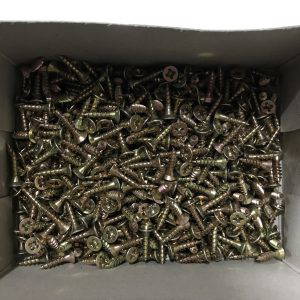 3.5 x 15 hardened single thread woodscrews pozi Box Of 500