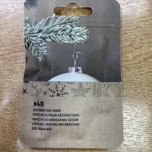 40 Metal Bauble Hooks From B & Q