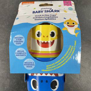 Baby Shark 5pc Stacking Cups Fun Bath Toy Block Sorters Educational Play
