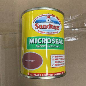 Sandtex Masonry Paint 150ml Tester Pot Ultra Smooth Hot Brick Red