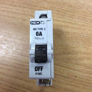 MEM M9 Type C 6A 240V 61MC BS 3871 USED