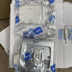 BG Silver 1 Gang Intermediate Large Rocker Switch