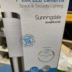 P-Lux LED Outside Lantern GL4689LU/SS Coachlight