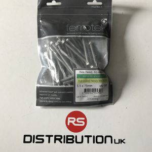 Tek screws self drilling screw hex head 5.5 x 75mm for roofing & cladding (50)