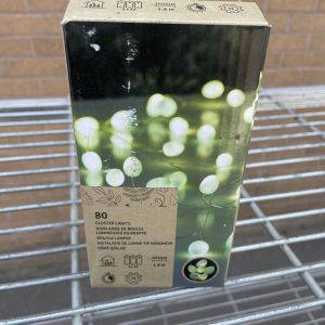 Christmas 80 Cluster Lights Warm White 1.9m