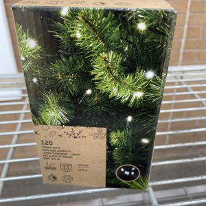 Christmas 120 String Lights Ice White