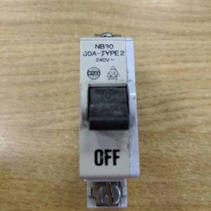 Wylex NB30 30A TYPE 2 240V USED BREAKER