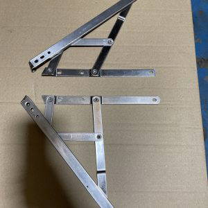 Pair of 12" Side Hung Egress Easy Clean Window Friction Stays - 17mm Stack