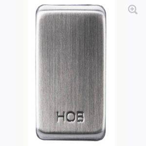 Hob Nexus Grid Switch Rocker - Brushed Steel GRHBBS-01