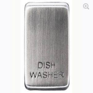 Dishwasher Nexus Grid Switch Rocker - Brushed Steel GRDWBS01