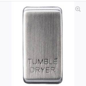 tumble dryer Nexus Grid Switch Rocker - Brushed Steel GRTDBS-01