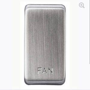 Nexus Grid Switch Rocker - Brushed Steel