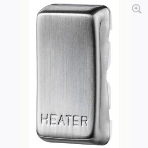 heater Nexus Grid Switch Rocker - Brushed Steel GRHTBS-01
