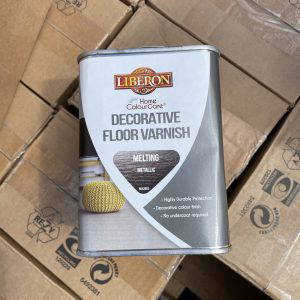 Liberon Home ColourCare Decorative Floor Varnish Melting Metallic 1L