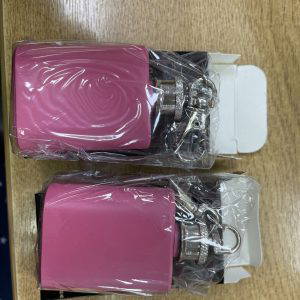 2 X 1oz Portable Mini Stainless Steel Hip Flask Alcohol Bottle Travel Keyring