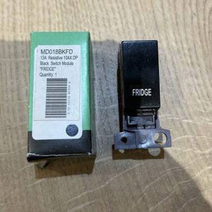 Click Minigrid MD018BKFD 13A 10AX Amp DoublePole Switch Module Fridge Black