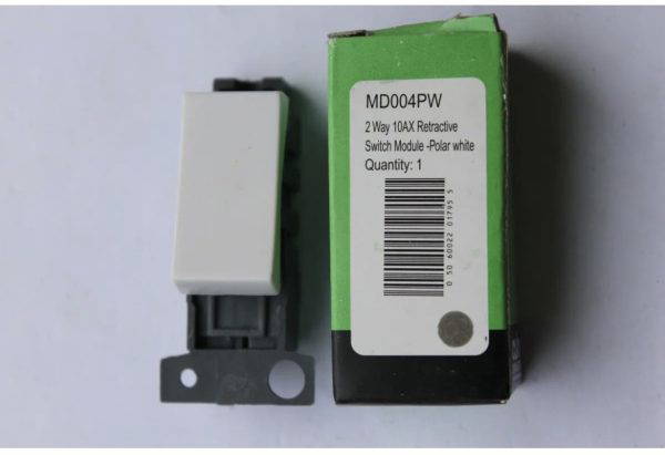 Module Clicker Switch Scolmore Click Minigrid MD004PW 2 way 10AX Retractive Switch Module ...