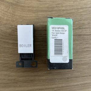 Click Minigrid MD018PWBL 13A 10AX Amp DP Switch Module Boiler White Grid